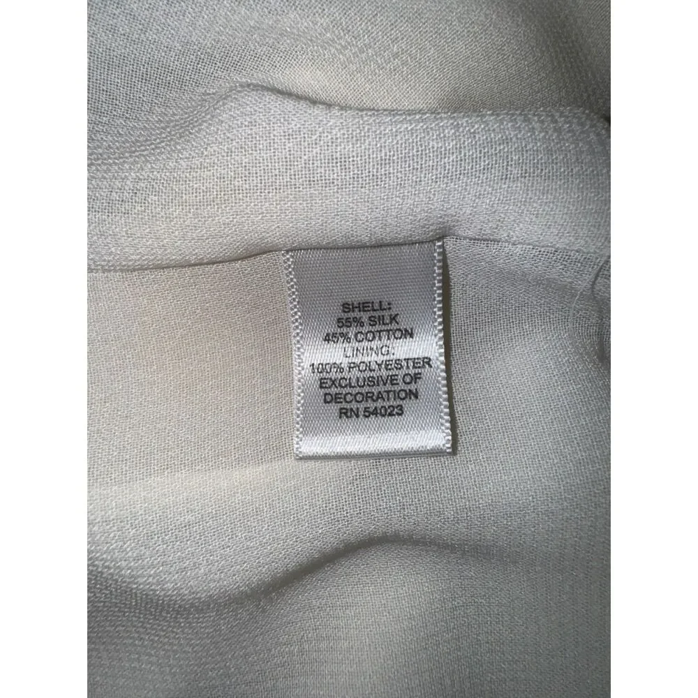 Banana Republic Women's Dress Ivory Size 0 Sleeveless Classic Cocktail‎ Wedding